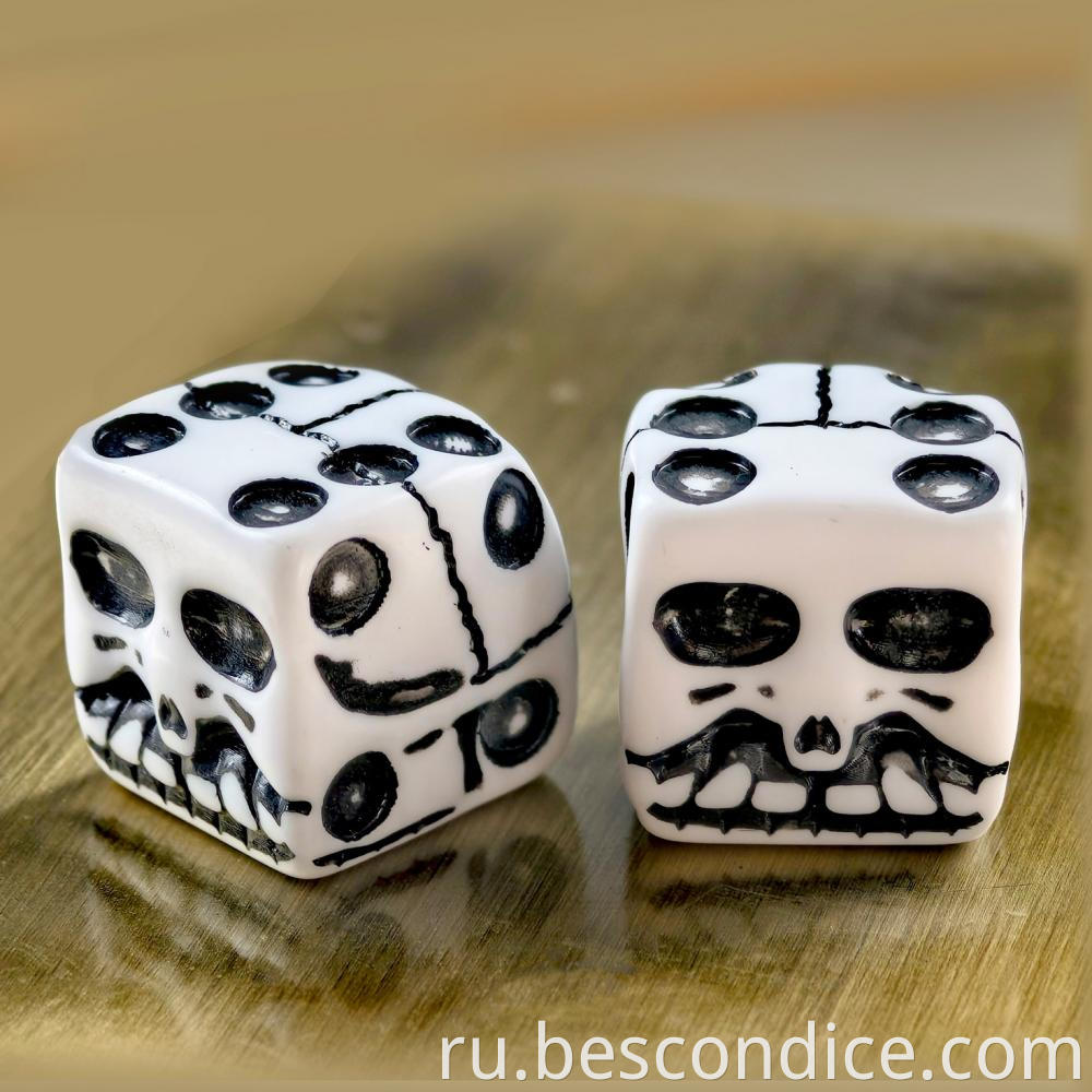 Skull Face Game Dice Club Dice